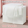 100pcs Thickened Disposable Towels, 11.81x23.62in, Portable Travel Bath Towel for Home, Hotel, Spa, Salon, Foot Massage & More