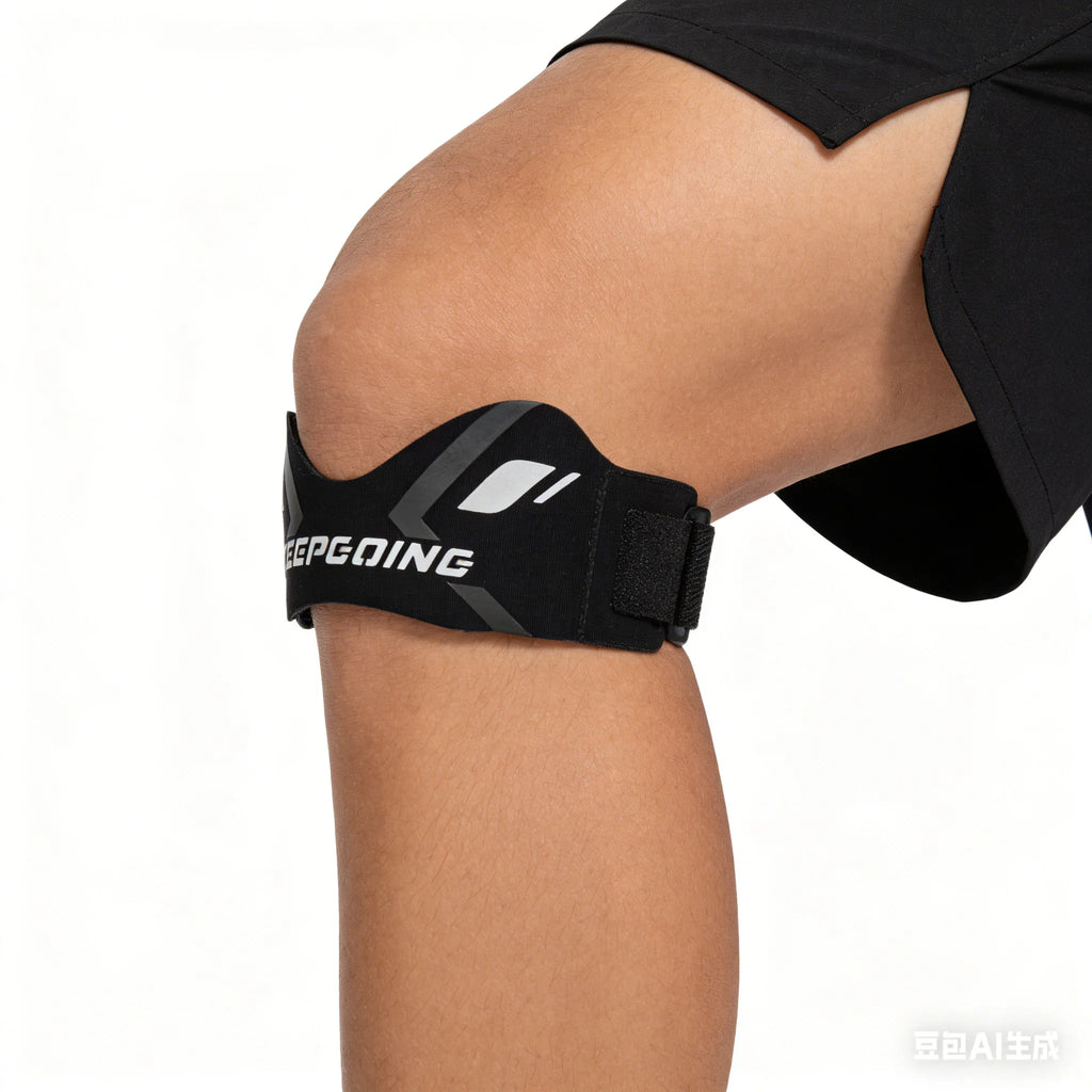 Adjustable Patella Knee Brace Support, Sports Protector Strap for Running Basketball Hiking Gym Workout