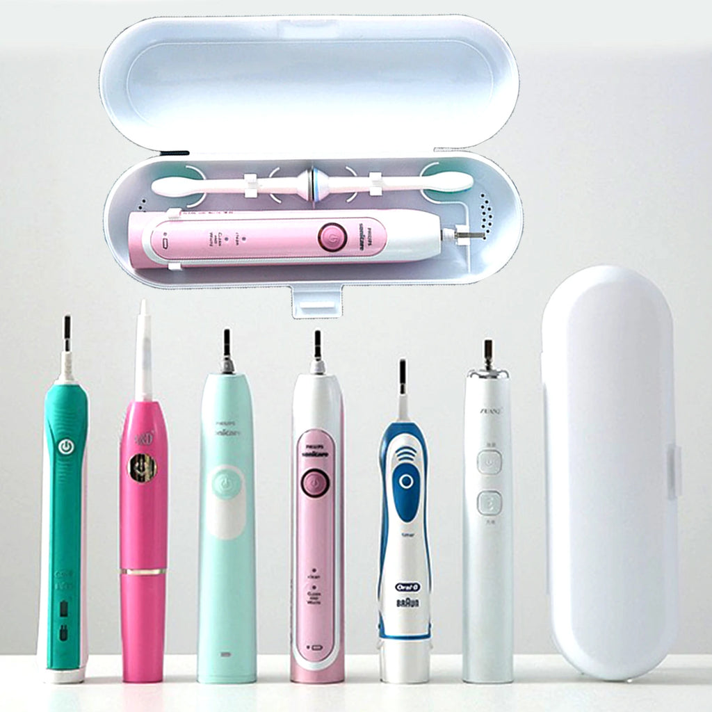 Toothbrush&Toothpaste Holders with Protective Cover, Portable Travel Case for Oral B Electric Toothbrush Handle Storage Box