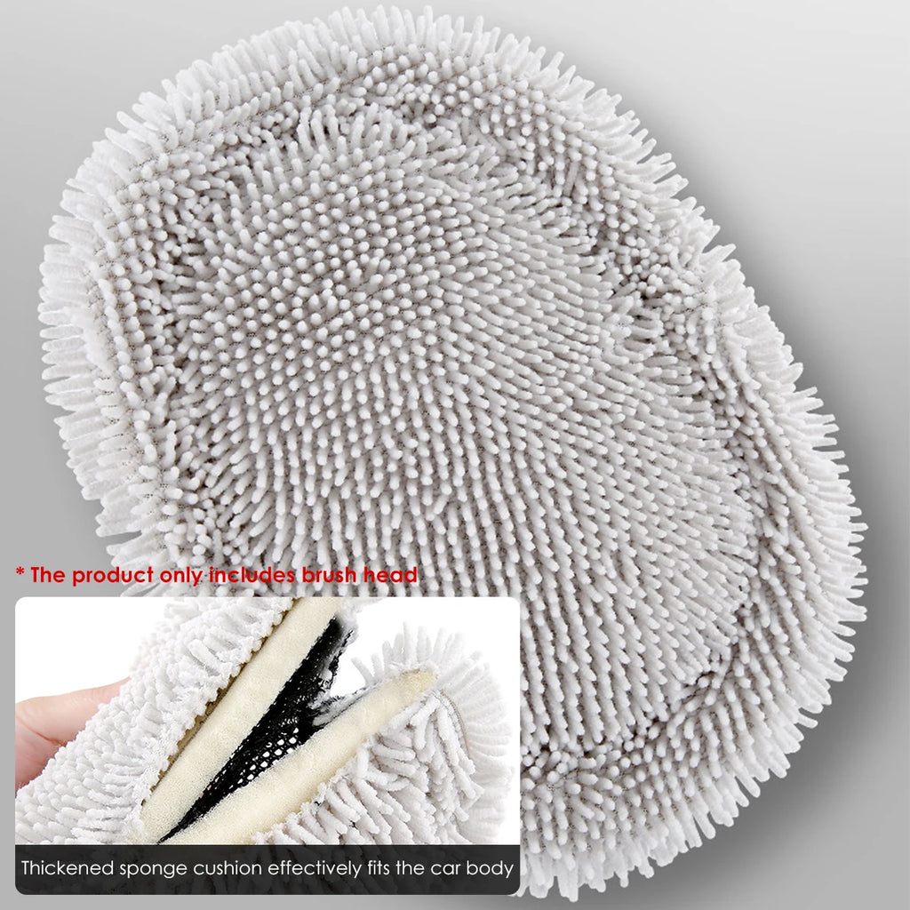 Car Cleaning Mop Replacement Head Brush Soft Chenille Polyester Microfiber Towel Car Windshield Window Duster Car Cleaning Tools