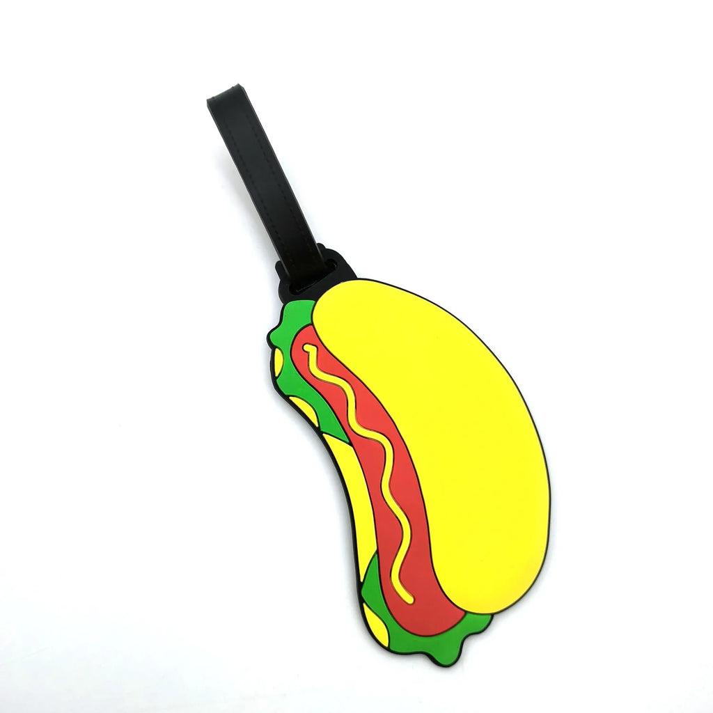 1pc/3pcs Creative Food Doughnut Luggage Tag Bag Hanging Tag Anti Loss ID Card Necessary for Travel