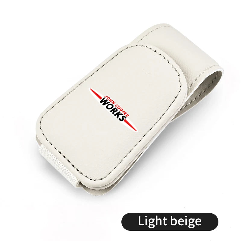 Magnetic Car Glasses Holder Sunshade Platep Card Ticket Clip For MINI Cooper Works R56 F56 R53 R60 Clubman JCW Countryman