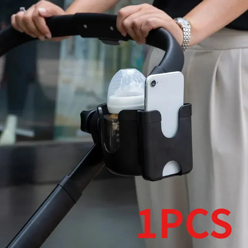 Pram Cup Holders Baby Stroller Water Cup Holder with Mobile Phone Holder Cart Carbicycle Pushchair Bottle Rack Phone Holders