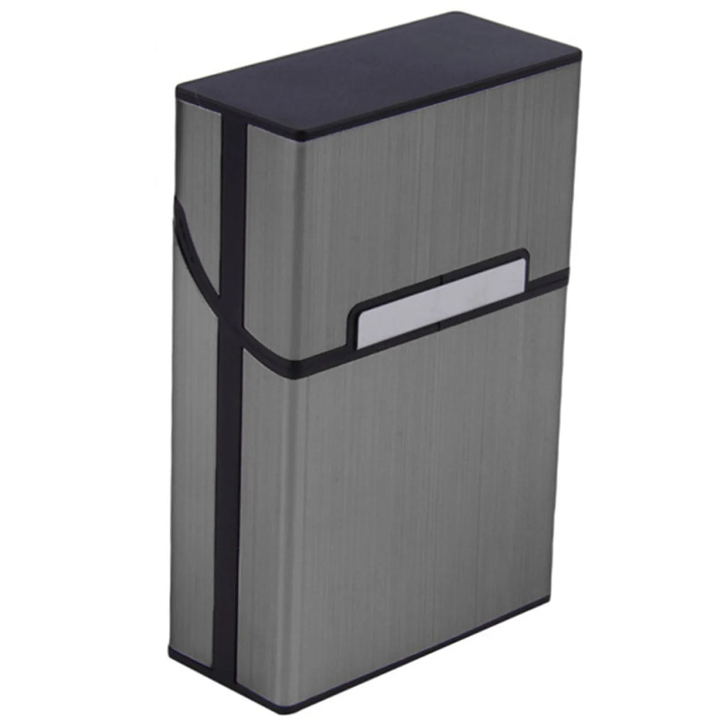 Portable Slim Aluminum Cigarette Case Regular King Size Plastic Cigar Tobacco Holder Box Storage Container Smoking Accessories