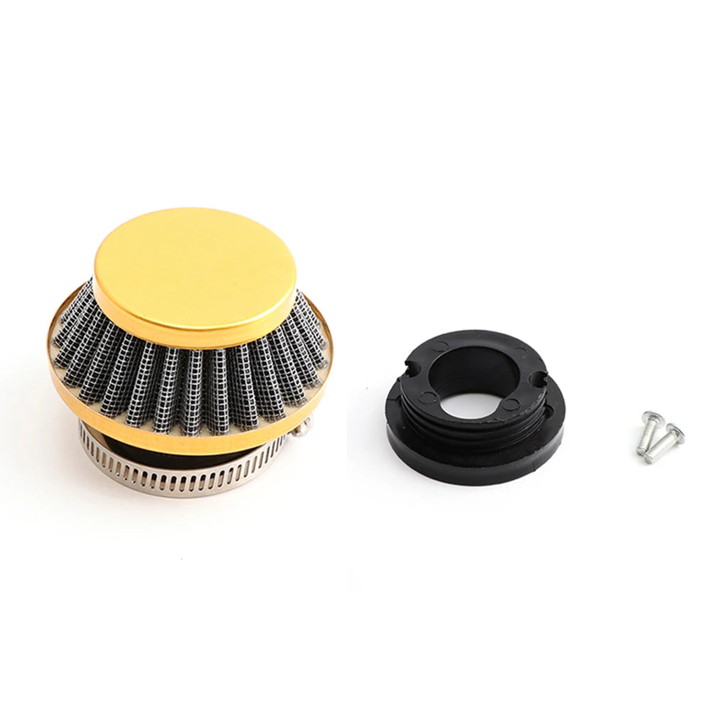 2-Stroke Pocket Bike Air Filter With Connector For 47cc 49cc Carburetor Mini Quad ATV Dirt Bike Go Kart