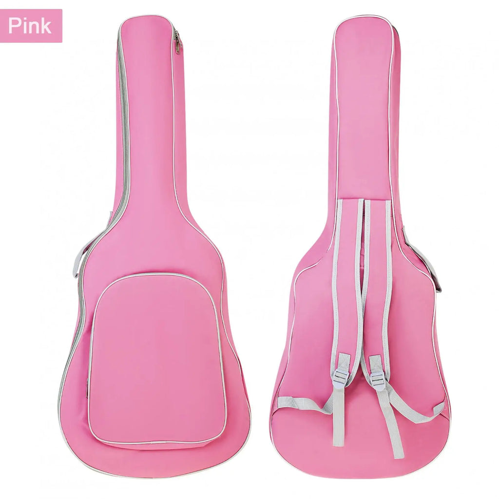 1 Piece 40 / 41 Inch Padded Water Resistant Thick Acoustic Guitar Backpack Gig Bag, Soft Cover Guitar Bag