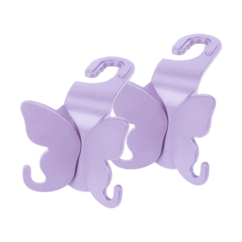 Multi-Functional Butterfly Knot Car Seatback Hook Hidden Car Interior Seat Hook for Vehicle Items Hanging