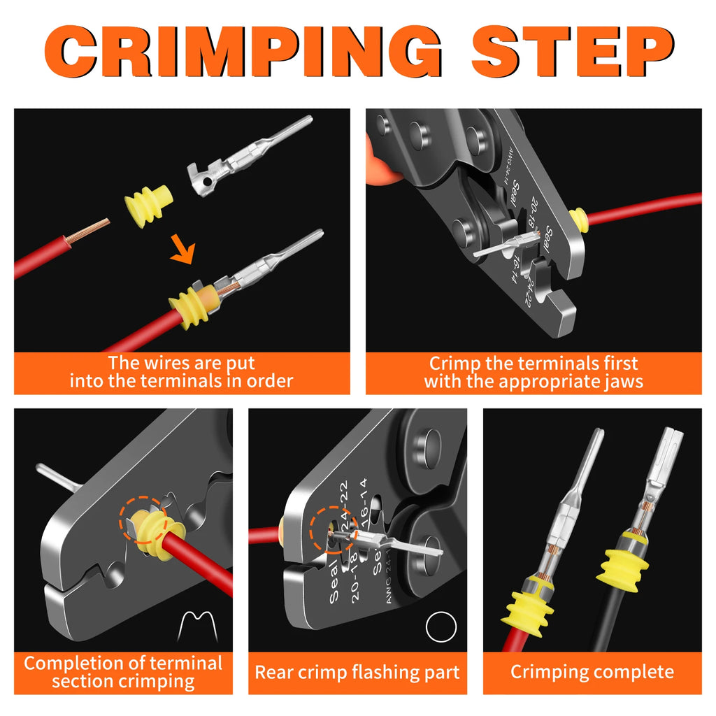 Sj-1941c Weather Pack Crimper Tools For Delphi Aptiv Packard Weather Pack Terminals Metri-pack Connectors For Sealed Terminals