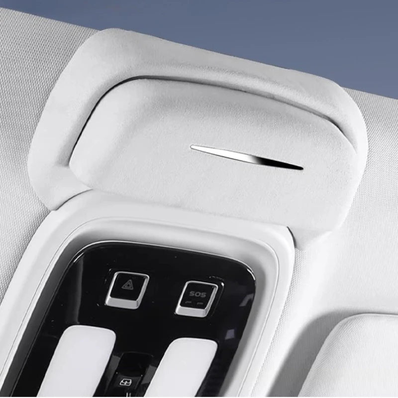 For Changan Deepal G318 Suede Car Glasses Case Roof Multi Functional Sunglasses Storage Box Protective Interior Accessory