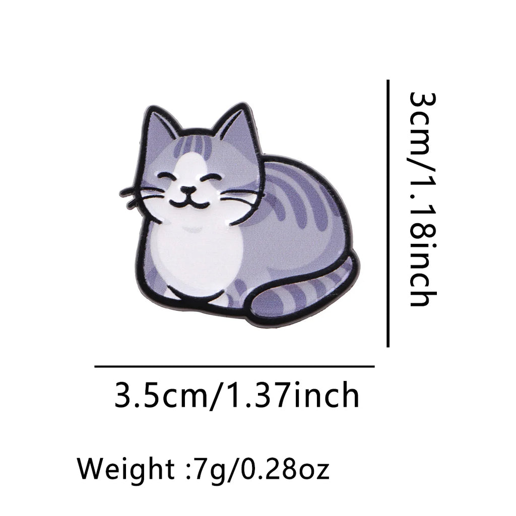 Iced Coffee Quotes Enamel Pin Cartoon Cat Brooches For Women Collar Lapel Pin Dog Badges Party Gifts Clothing Accessories