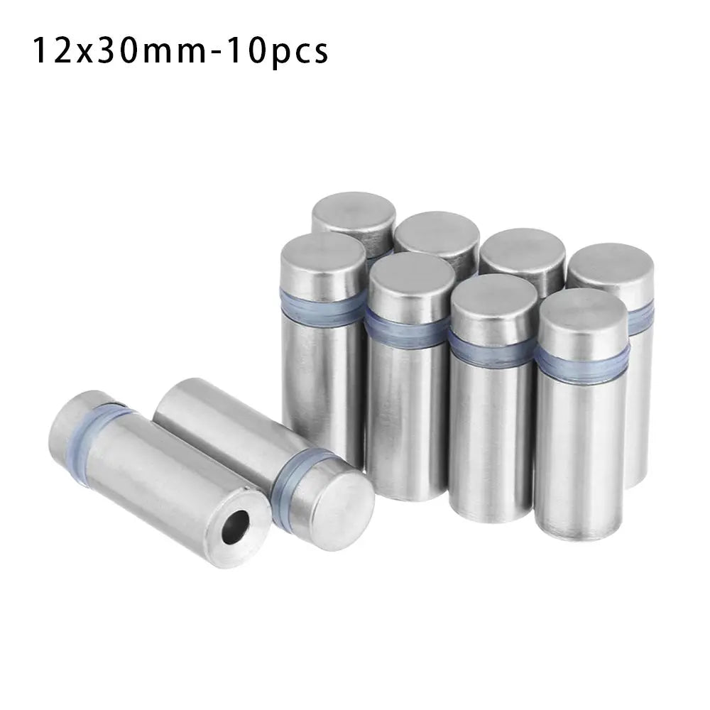 4/6/10Pcs Advertising Signboard Fixed Screw Glass Acrylic Advertisement Standoffs Stainless Steel Nails Durable Spacer Holder