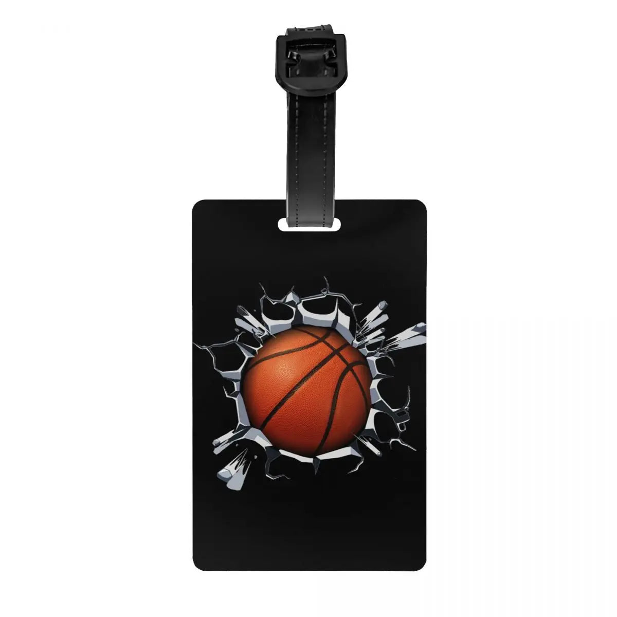 Custom Basketball Dots Round Luggage Tag Privacy Protection Physical culture Baggage Tags Travel Bag Labels Suitcase