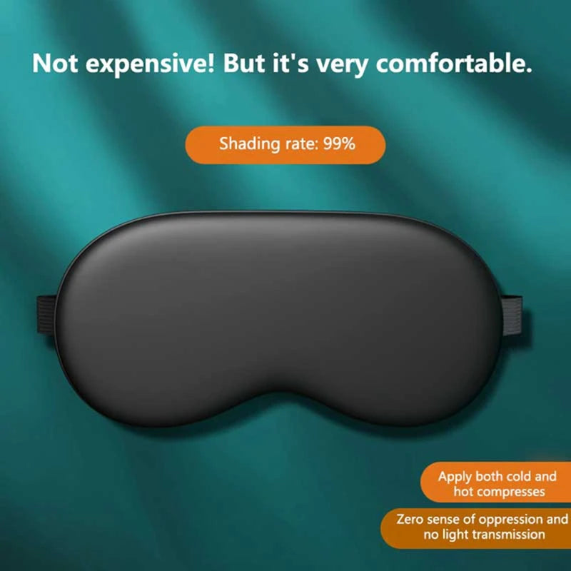 Soft Silk Sleep Eye Mask Light Blocking Breathable Eye Protection Zero Eye Pressure Adjustable Strap Skin-friendly Eye Covers