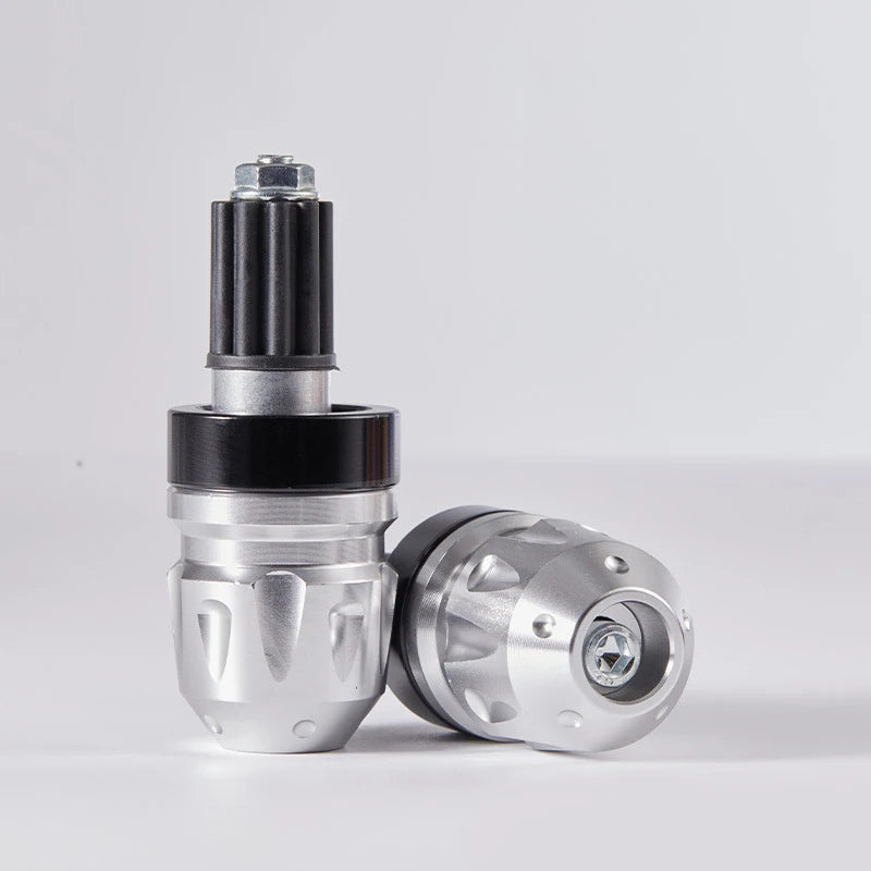2Pcs Universal Motorcycle Handlebar Grips Handle Bar Cap End Plugs Counterweight Cap Protective Aesthetic Accessories