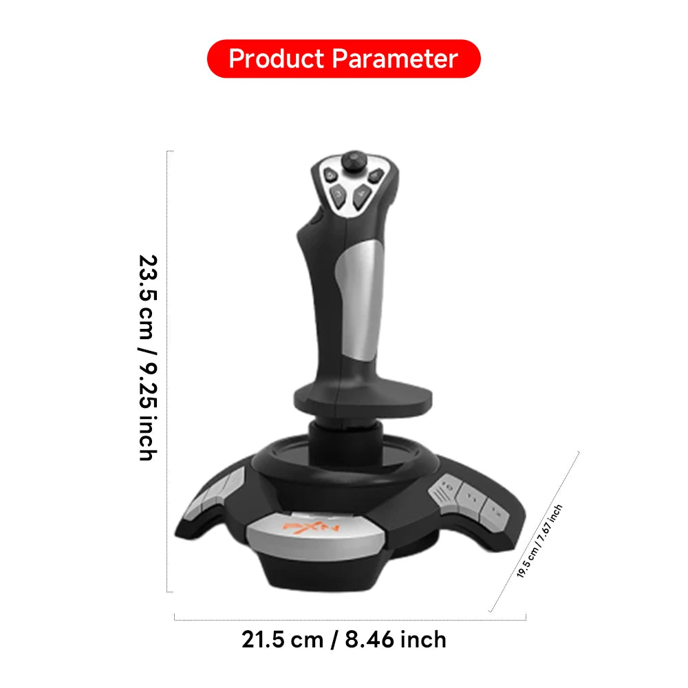 PXN F16 Aviation Certification Simulated Flight Stick Joystick Microsoft Simulation Competition Teaching Special for Window PC