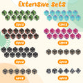 99/53Pcs Counter Dice Set Acrylic Plus and Minus Dice Set Keyword Counter Decora Portable Card Games Prop for Home Family Party