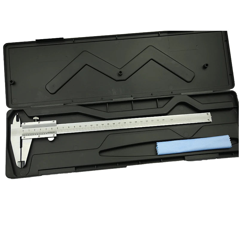 Vernier Caliper 0-250mm 0.05mm Industrial Level Steel Gauge Micrometer Measuring Tools with Box