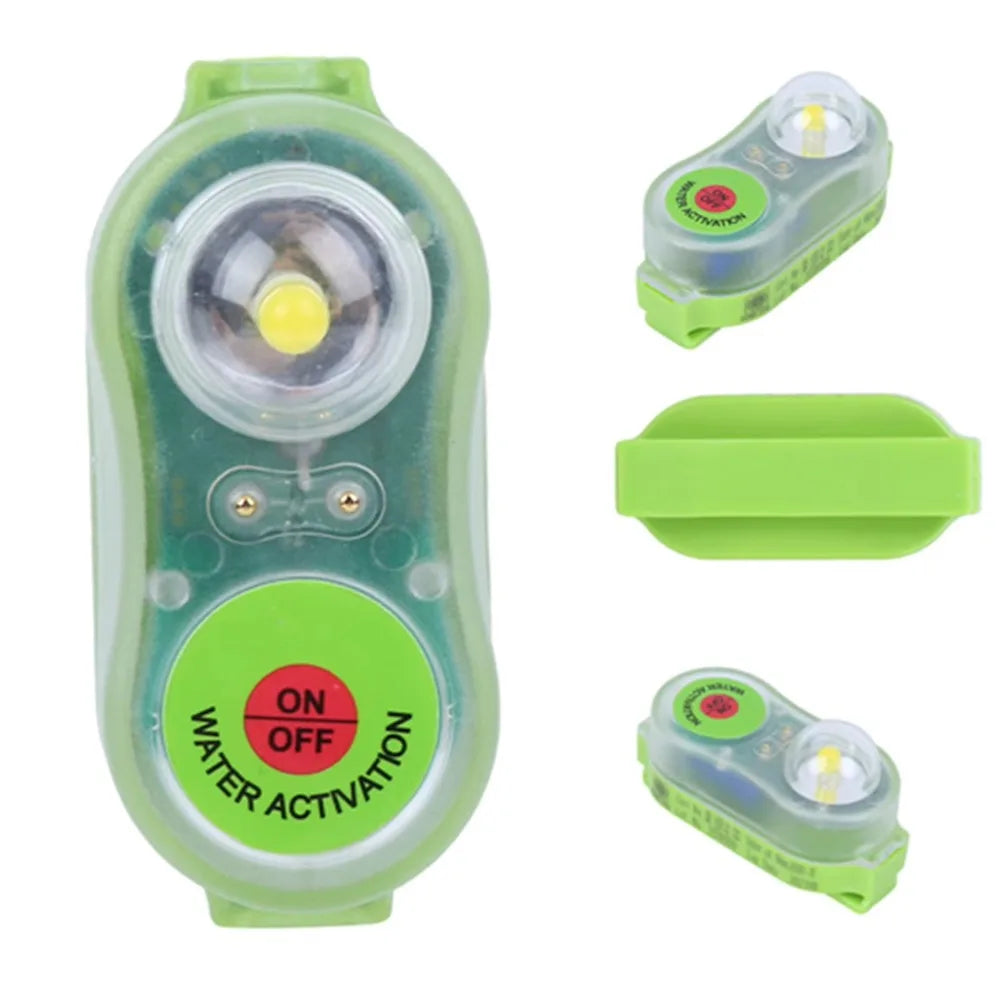 Waterproof LED Life Jacket Light Self-Lighting Lightweight LED Life Vest Light Survival Signal Light Outdoor Accessories