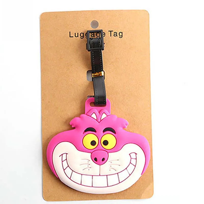 Lovely Disney Marie Cat  Travel Accessories Luggage Tag Silica Gel Suitcase ID Addres Holder Baggage Boarding Tag Portable Label