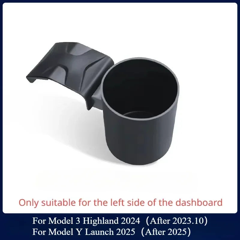 For Tesla Model Y Juniper/3/3+ Highland 2025 Water Cup Holder Beverage Rack Limiter Instrument Table Cup Support Car Tools