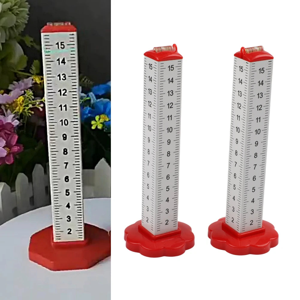 2pcs Equal Height Marking Ruler 4 Sided Scale Aluminum Alloy Dual-purpose Ceiling Brick Leveling Ruler Measurement Tools
