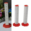 2pcs Equal Height Marking Ruler 4 Sided Scale Aluminum Alloy Dual-purpose Ceiling Brick Leveling Ruler Measurement Tools