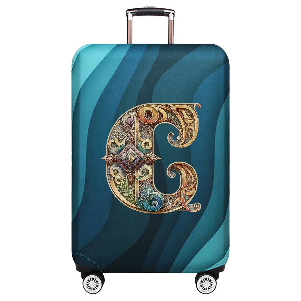 Luggage Covers 18-32inch Protector Travel Luggage Suitcase Protective Cover Stretch Dust Covers Print Graphic Letter Series