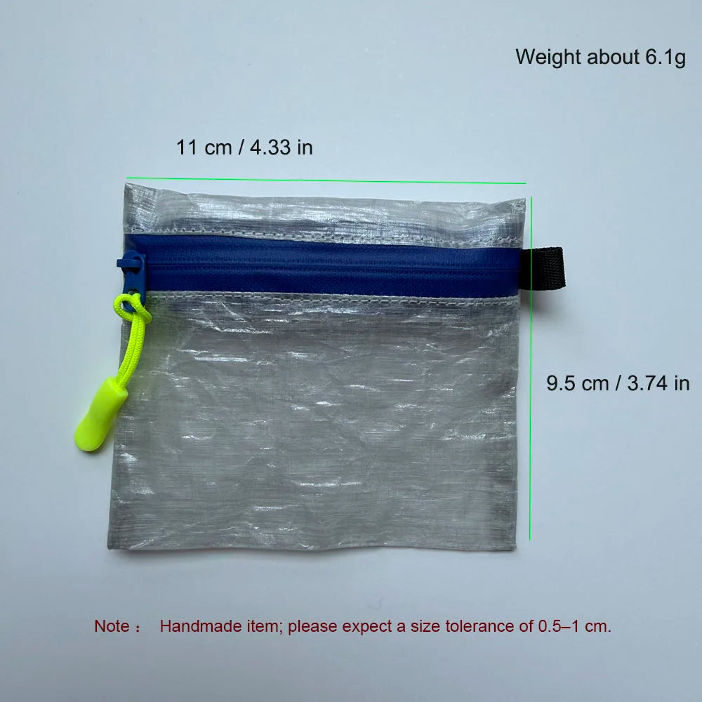 DCF Mini Storage Bag Ultralight YKK Zipper Pouch Coin Wallet Outdoor Camping Hiking Waterproof Orgainizer Sack For Earphone