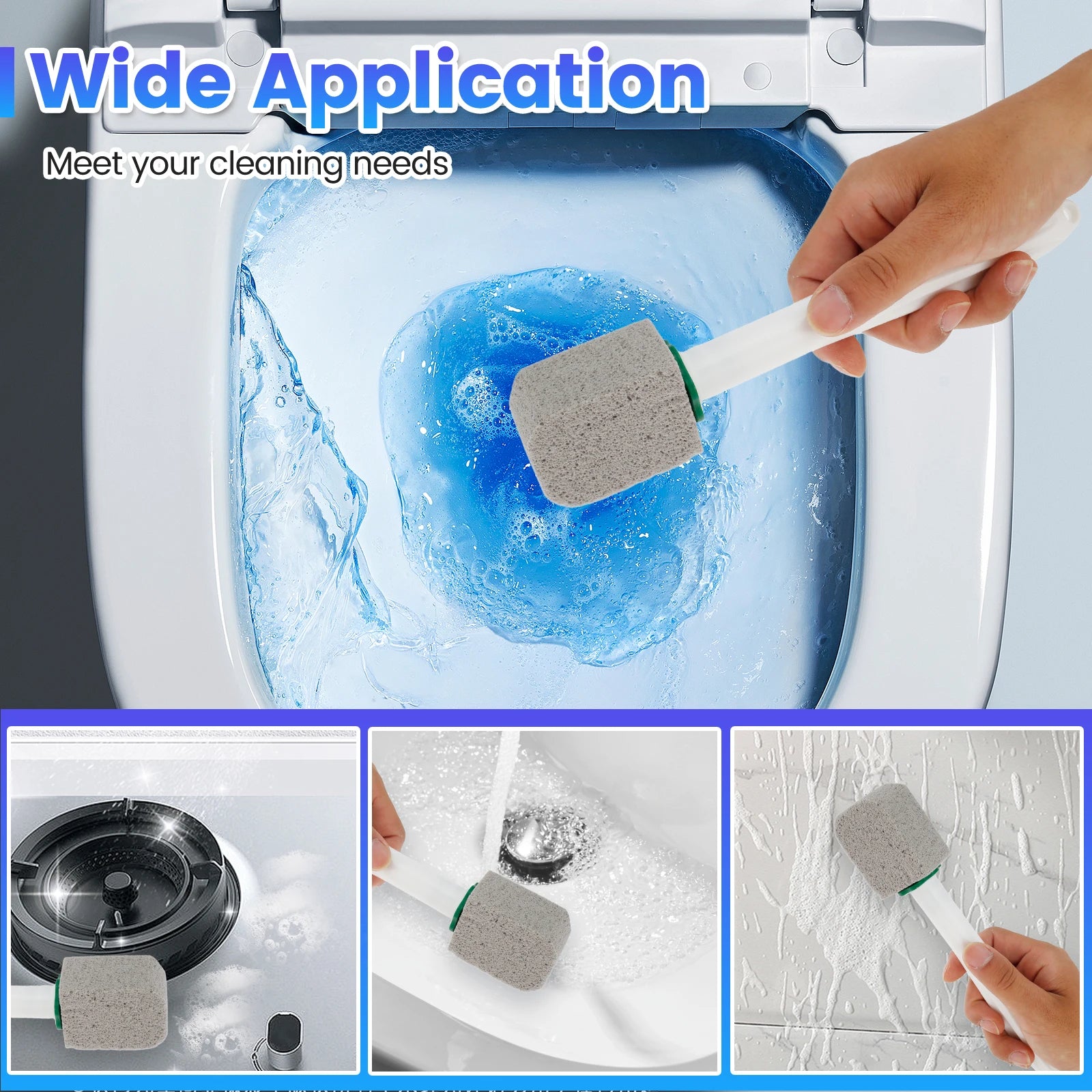 10Pcs Pumice Stone Cleaning Stick Toilet Rust Stain Removal Brush Bathroom Tile Sink Seat Toilet Bowl Cleaner Stick Tools