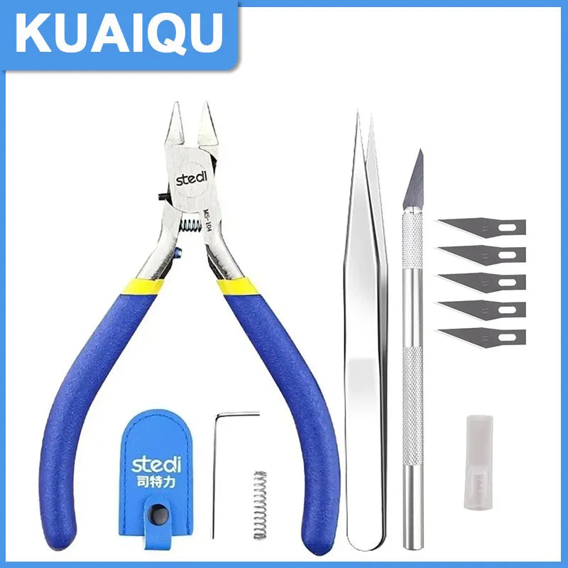 KUAIQU MS-104 Single Edged Model Pliers High Carbon Steel Precision Thin Blade Plier For Toy Assembly Craft DIY Accessories