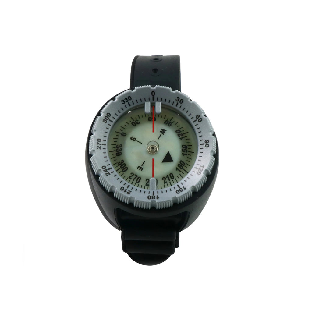 Digital Scuba Diving Compass 50m Waterproof Navigator, Professional Luminous LED Wrist Watch with Balanced Design for Snorkeling