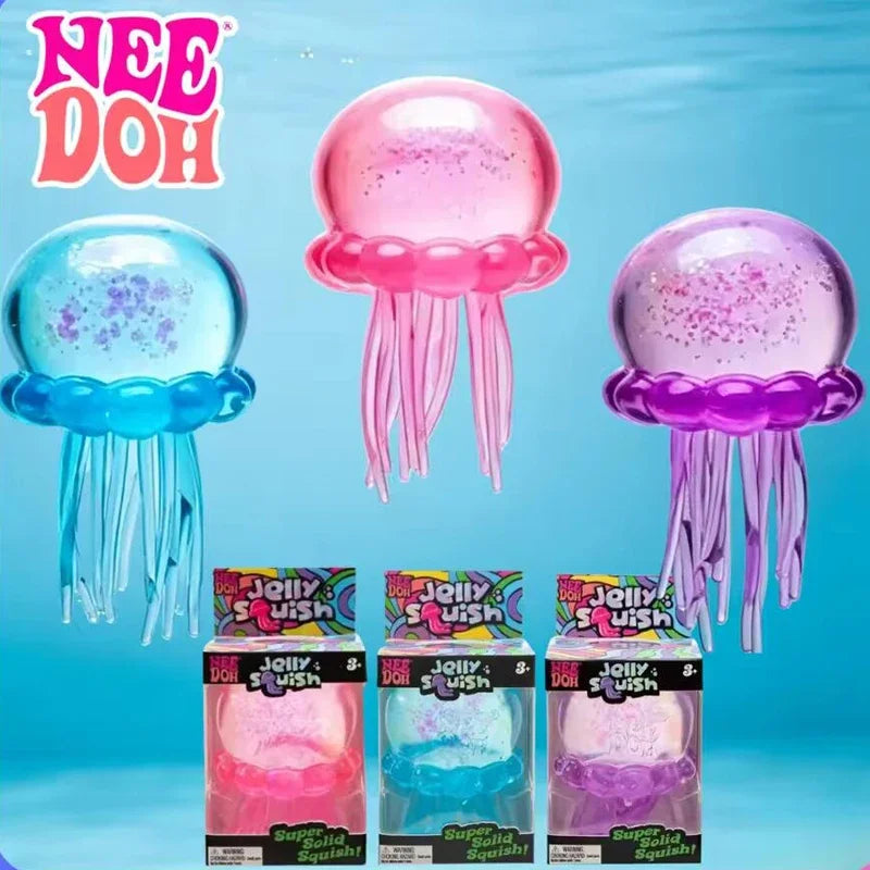 NeeDoh Squishy Schylling Atomic ///Stress Relief Ball Squishies Blind Box Party Gift Stress Relief Toy Sensory NeeDoh Fidget Toy