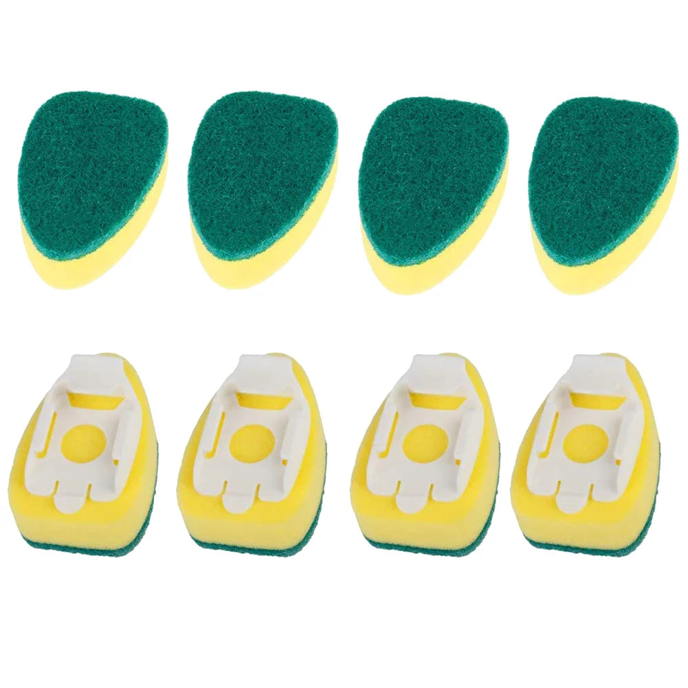 Dish Sponge Dish Wand Sponge Refillable Replacement Heads Kitchen Sink Cleaning Brush Dish Scrubber Scouring Scrubber Pads