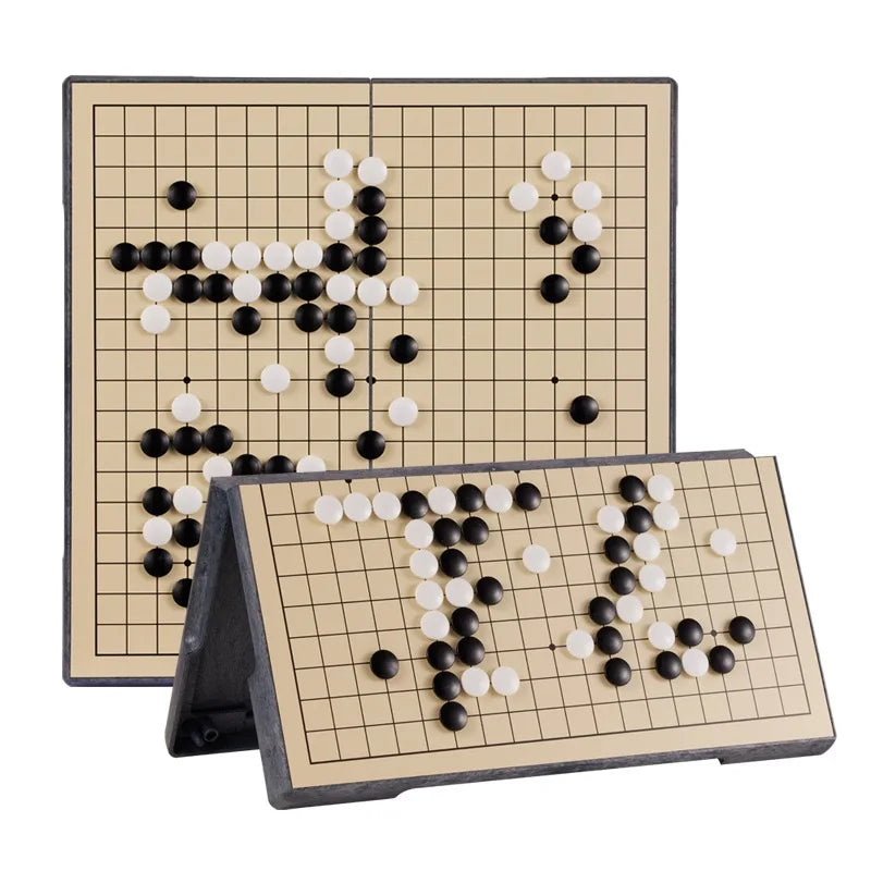 Board Game Weiqi  Chinese Old Checkers Folding Table Go Chess Set Chess Game Plastic Go Game