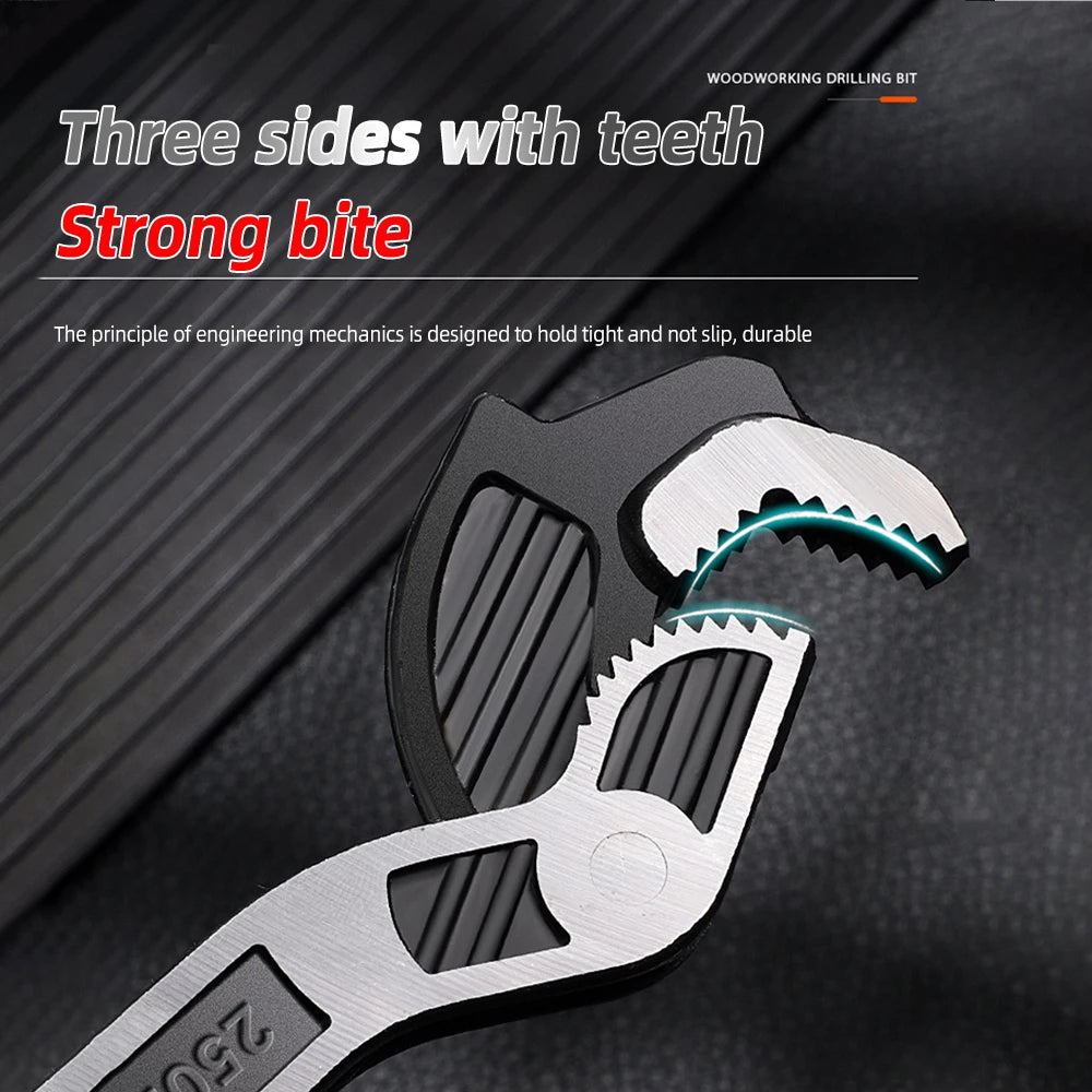 6/8/10 inch Multi-Function Adjustable Wrench Mechanical Tools Universal Wrench Bathroom Pipe Wrench Plumber Multi Hand Tool