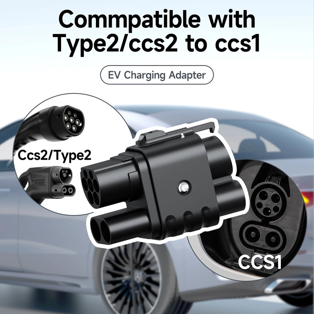 AFYEEV CCS2 to CCS1 Adapter 350A 350kW From CCS2 to CCS1 DC+AC Electric Vehicle Charger DC 1000V Fast Ev Charging Adapter