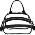 Zipper Transparent Crossbody Bag Waterproof Large Capacity Clear Shoulder Bag with Adjustable Strap PVC Storage Bag