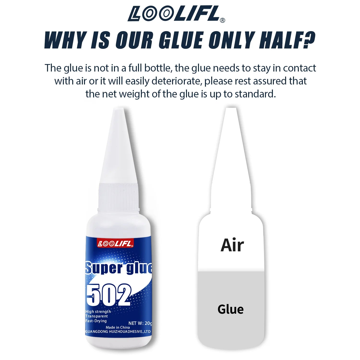 1-5Pcs 502 Instant Strength Adhesive Quick Dry Hydroacrylate Adhesive Leather Rubber Wood Metal Strength Liquid Glue Tool
