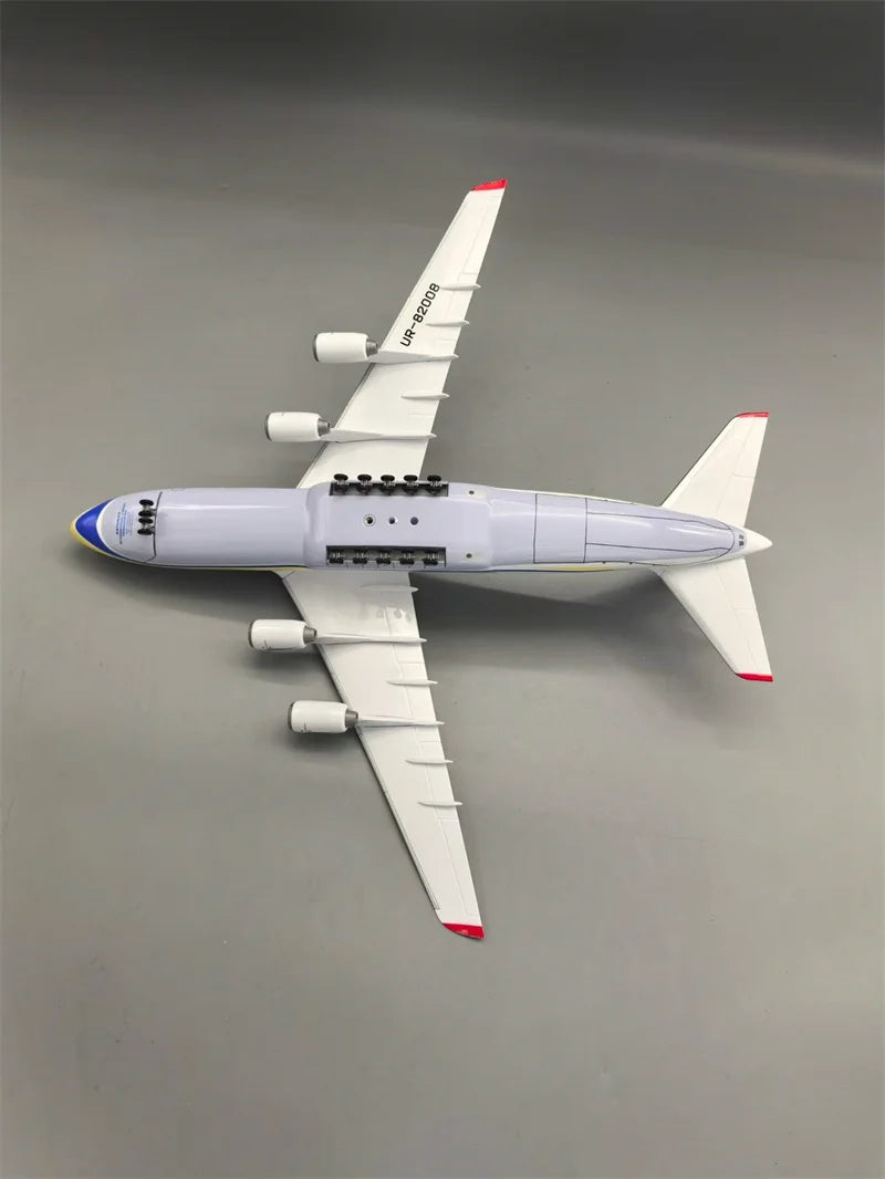 1/165 Ukraine An-124 Transport 42cm Plane Alloy Aircraft Replica Model Antonov An124 Plane With Base Airplane Toys Collection