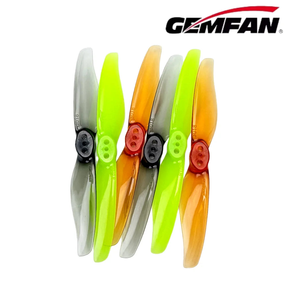4Pairs Gemfan Hurricane 3018 1.5mm 3x1.8 3 Inch 2-Blade RC Propeller Drone Quadcopter FPV Racing DIY Accessories Spare Parts