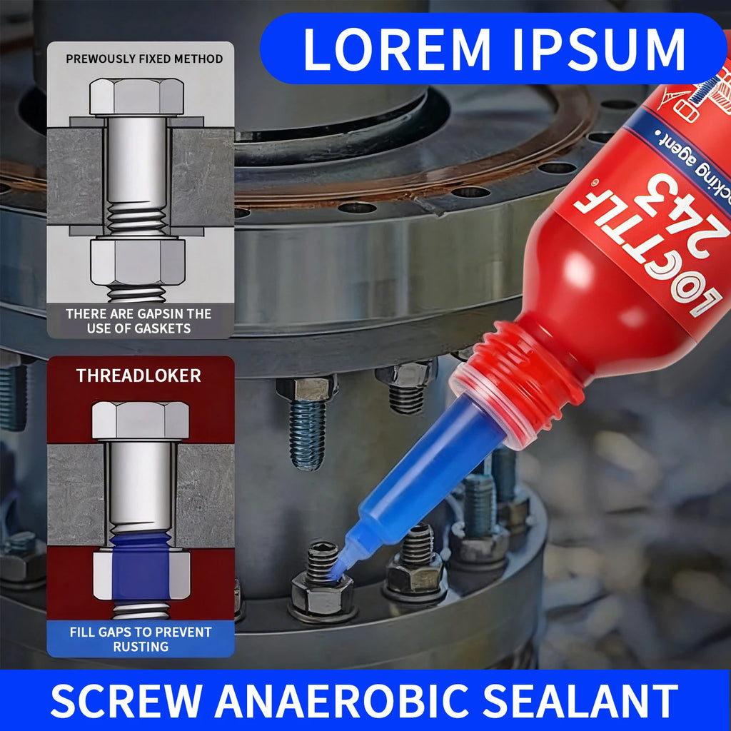 243-271 Thread Locking Adhesive Sealant Anti-Loosening Anti-Vibration Anaerobic Type for Screws And Nuts Removable & Non-Removab