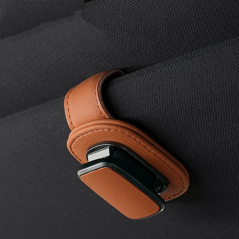Car Glass Holder Car Sun Visor Glass Storage Car Interior Supplies Car Ticket Sunglasses Holder