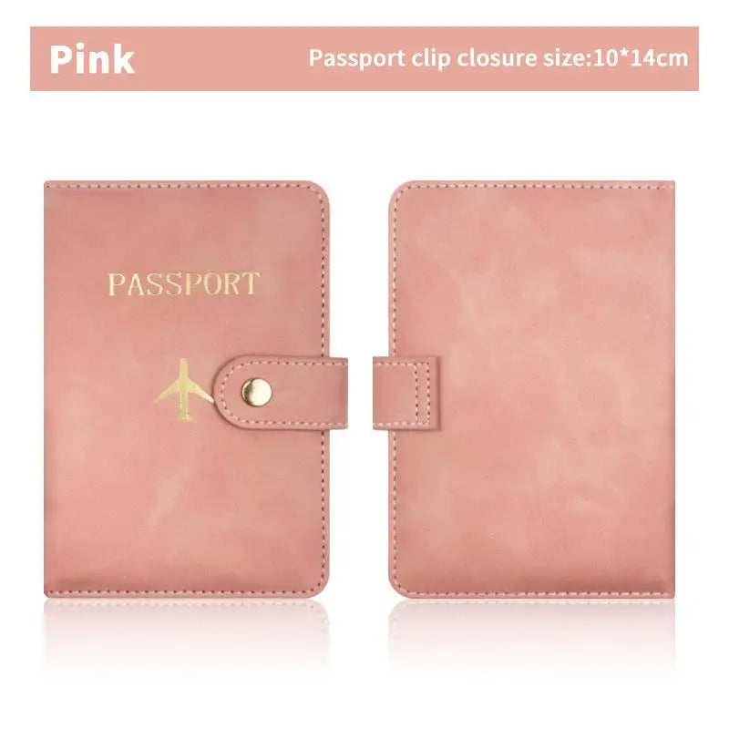Cute PU Leather Passport Wallet Waterproof Multi Card Holder Travel Document Organizer for Men Women