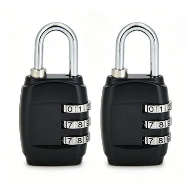 Mini Zinc Alloy 3-Digit Combination Padlock in Multi Colors, Security Password Lock for Luggage Suitcase Backpack Drawer Cabinet