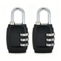 Mini Zinc Alloy 3-Digit Combination Padlock in Multi Colors, Security Password Lock for Luggage Suitcase Backpack Drawer Cabinet