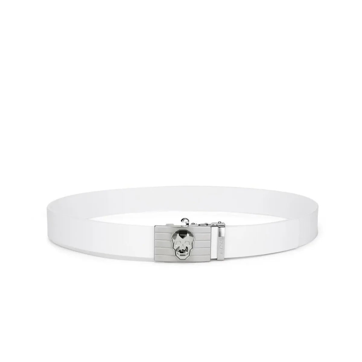 Men's Golf Belt 2026 New Korean Style Magnetic Buckle Genuine Leather Skull Design Casual Lightweight Durable Sporty Versatile