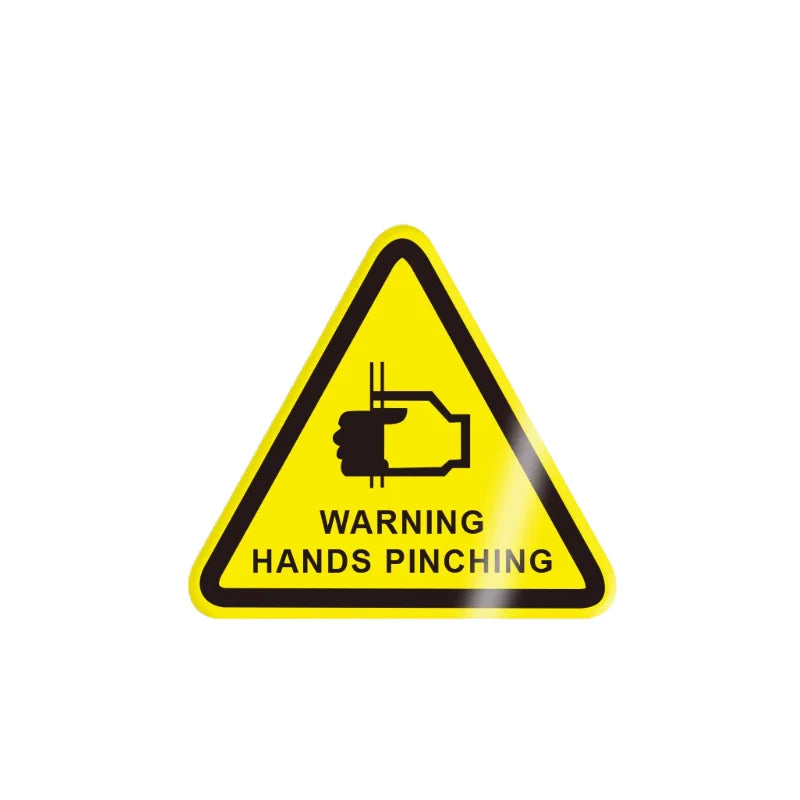 10Pcs 50X50Mm Safety Warning Signs, Workshop Production Safety Warning Signs, Hazard Warning Signs
