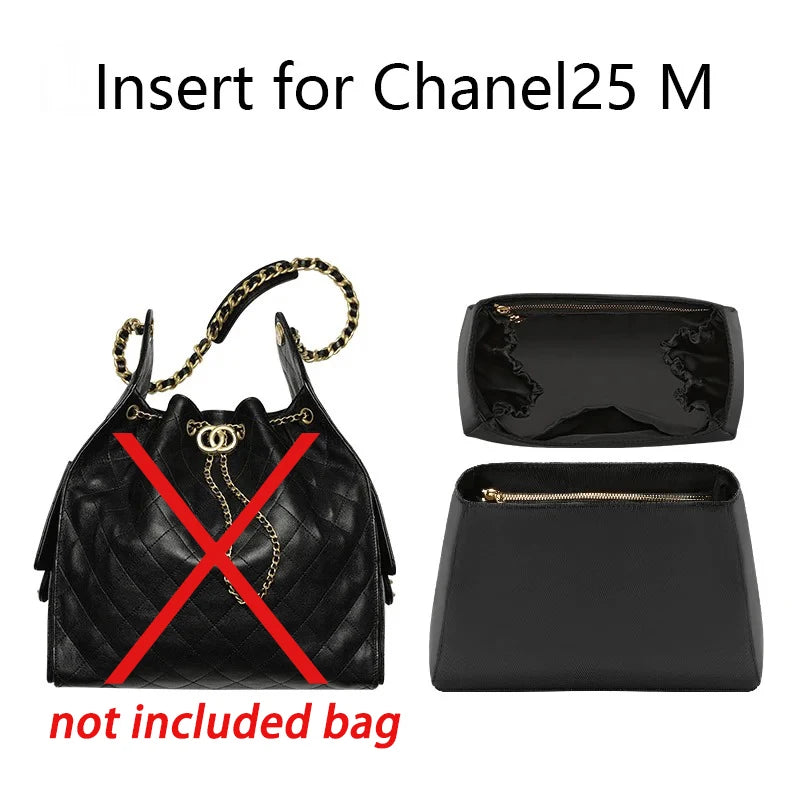 Bag Organizer Insert For Chanel 25bag S Bag Support Nylon Bag Insert Storage Chain Bag Transform Accessories