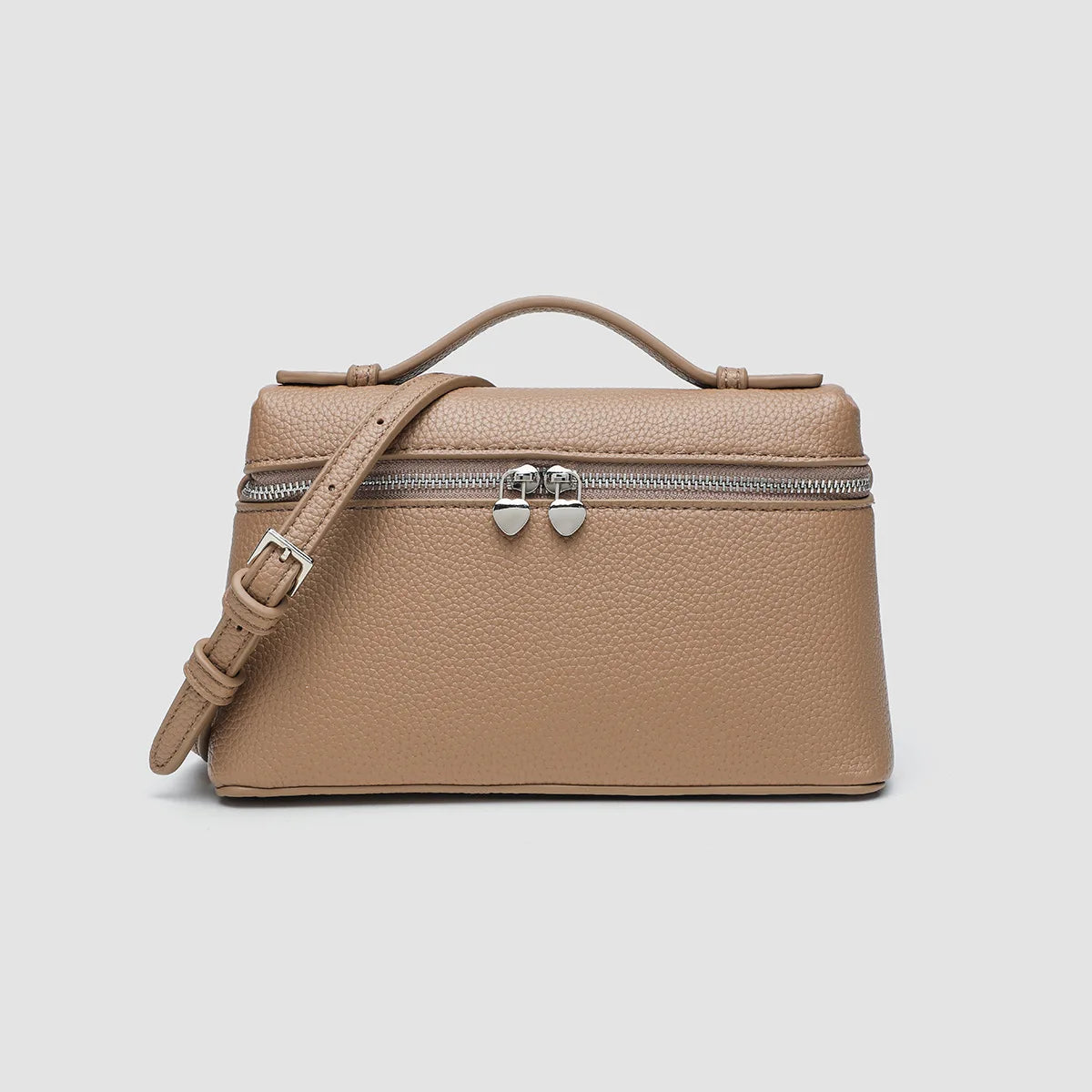 Customized name: pu leather texture, ins style lunch box bag, women's bag, new ostrich pattern commuter handbag, crossbody bag