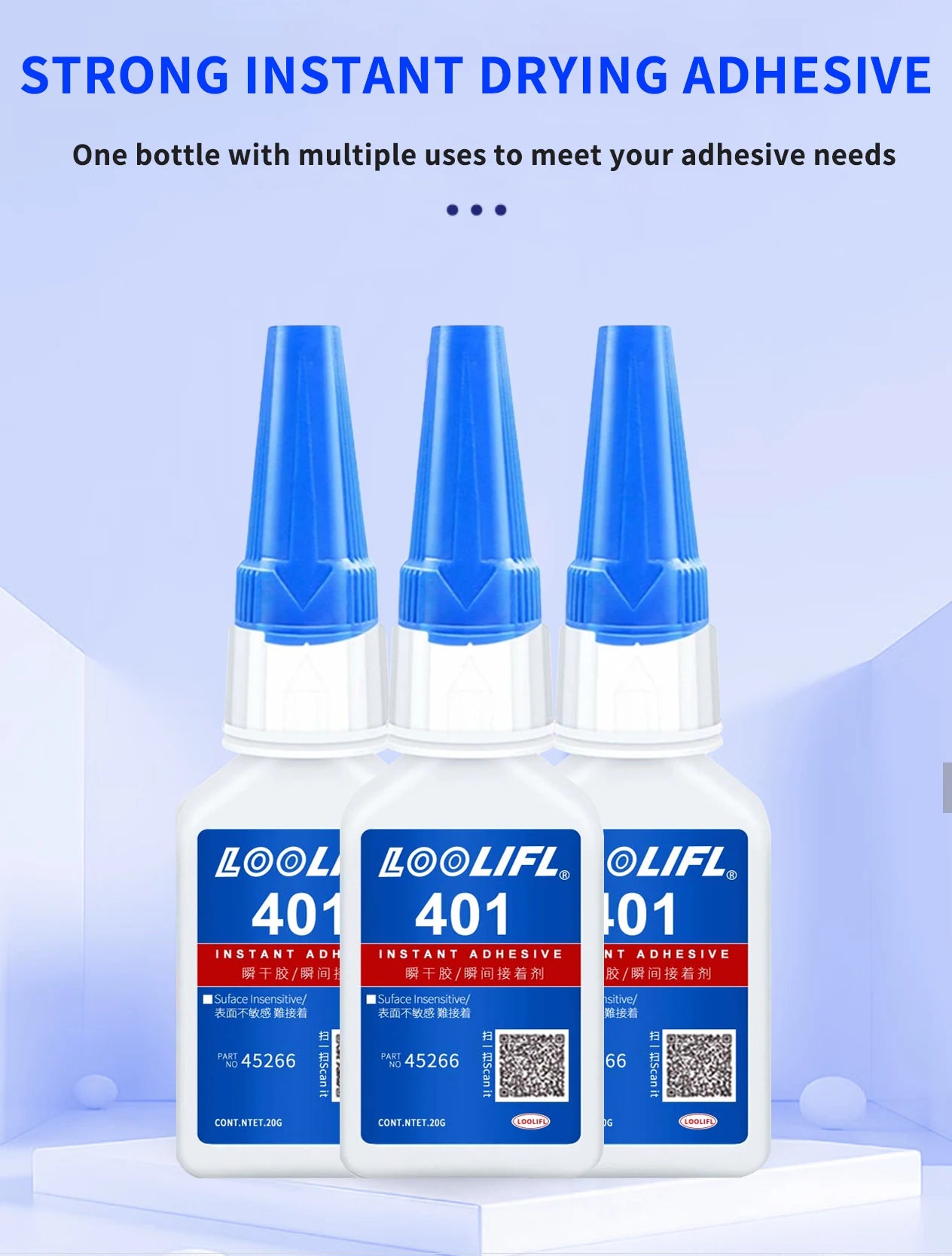 Super Glue All-Purpose Liquid 20g - Fast Drying Clear CA Adhesive for Metal,Plastic, Wood, Ceramic, Glass & DIY Repairs Easy Use